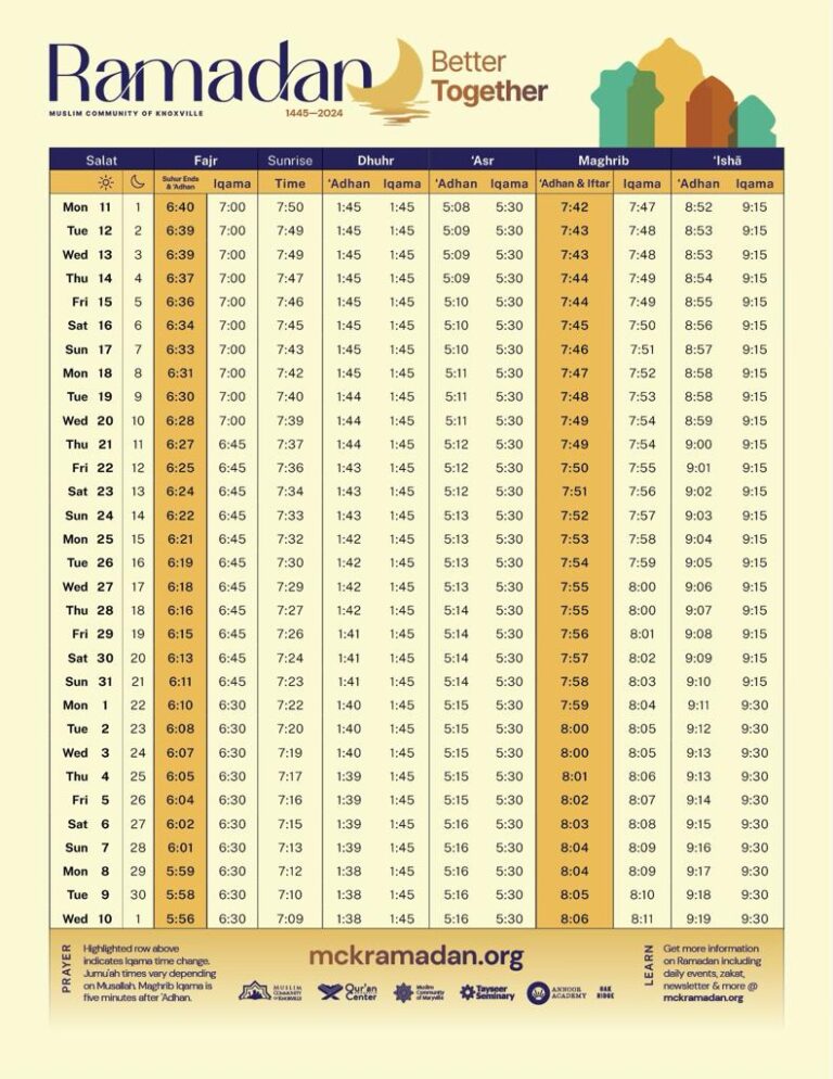 ramadan prayer times taraweeh